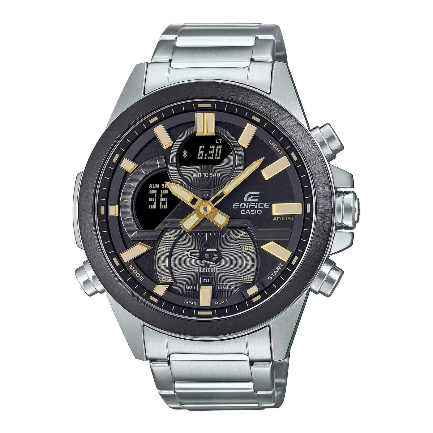 Herren Casio Edelstahl Chronograph Uhr – 10 ATM wasserdicht mit Datum