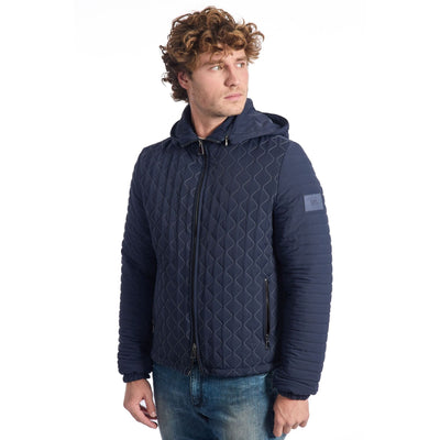 Roberto Pepe Luxuriöse Anorakjacke für Herren in Schwarz – Italienischer Designerstil