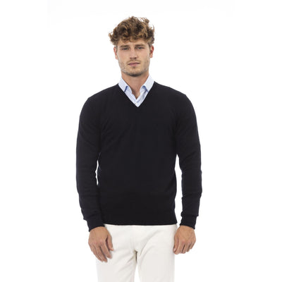 Alpha Studio Herren Pullover mit V-Ausschnitt
