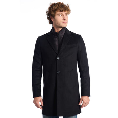 Baldinini Trend Mantel für Herren in Schwarz – Hochwertiger Designer-Mantel