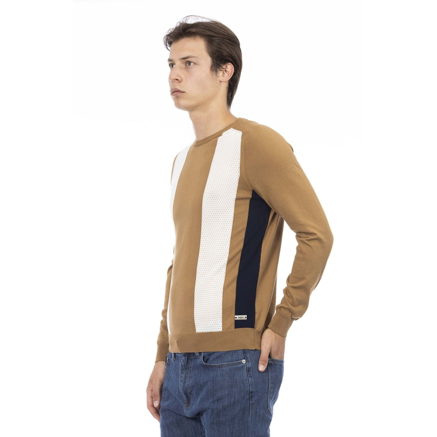 Baldinini Herren Pullover - Gestreift - 100% Baumwolle - Italien