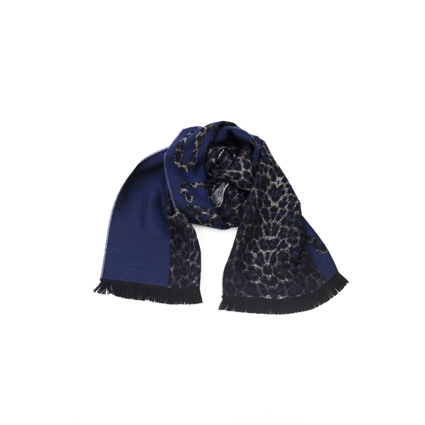 Cavalli Class Herren Schal in Grau aus Wolle und Acryl