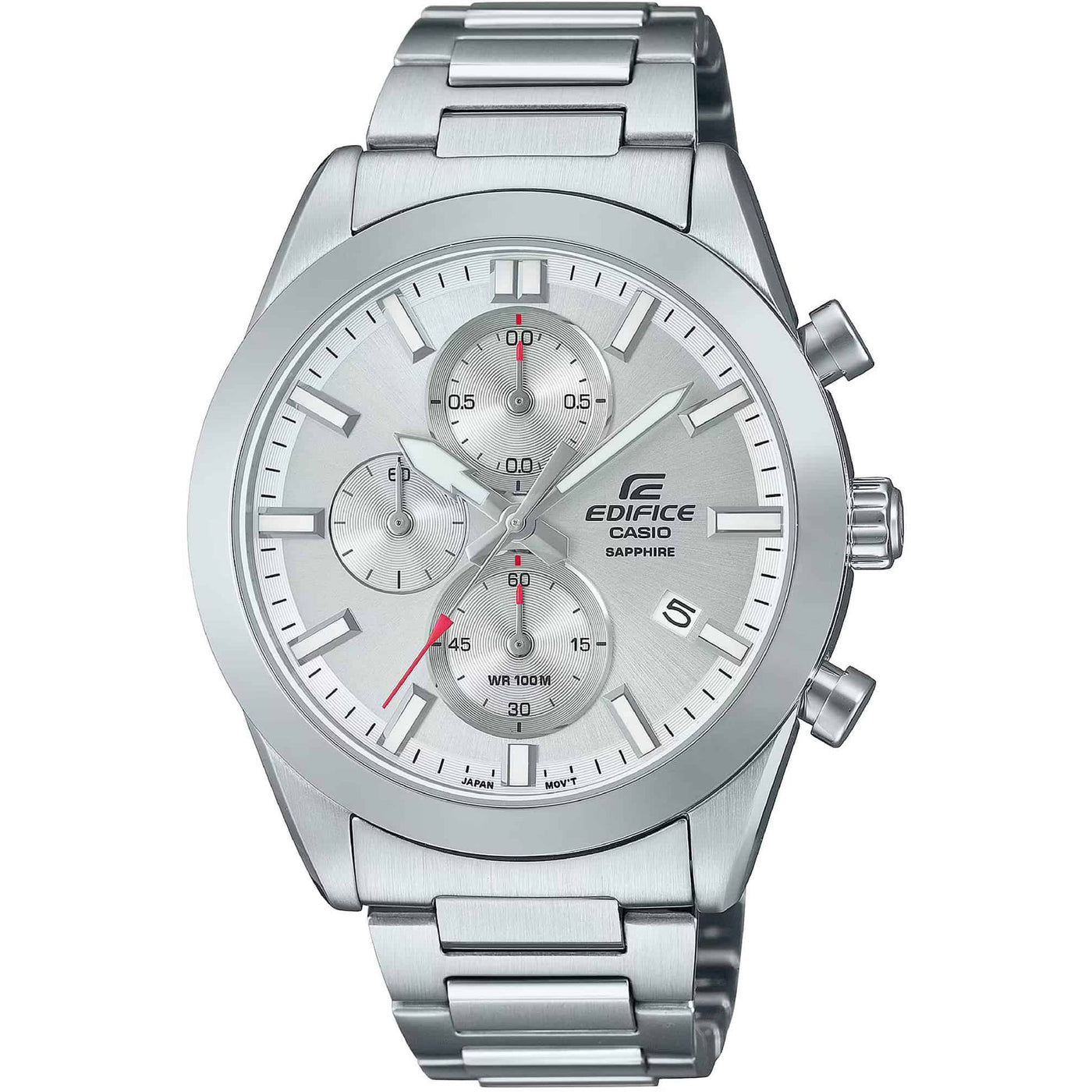 Elegante Casio Herren Uhr in Edelstahl mit Multifunktion und Chronograph