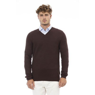 Alpha Studio Herren Pullover aus 100% Wolle