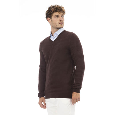 Alpha Studio Herren Pullover aus 100% Wolle