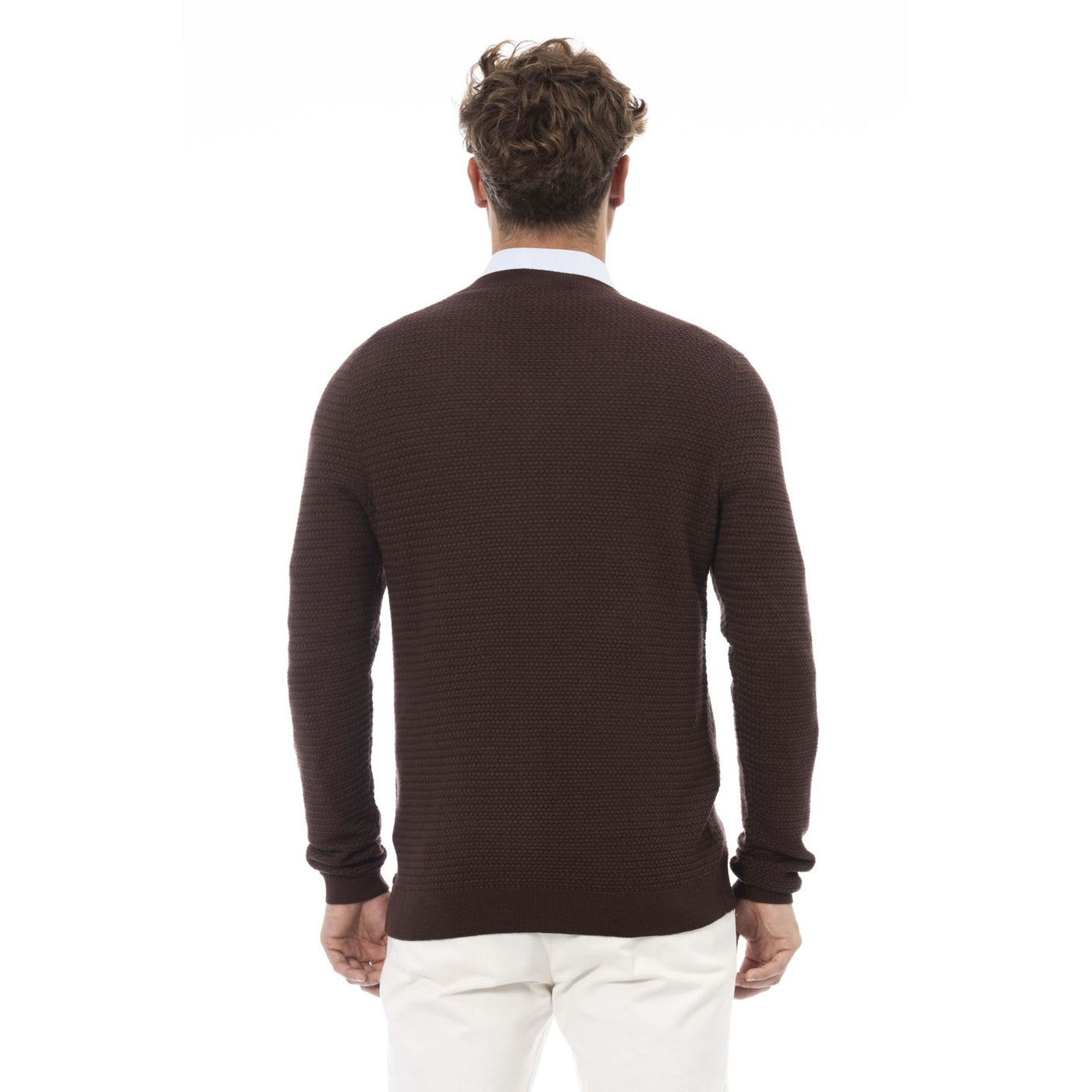 Alpha Studio Herren Pullover aus 100% Wolle