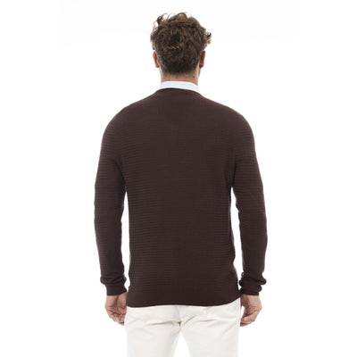 Alpha Studio Herren Pullover aus 100% Wolle