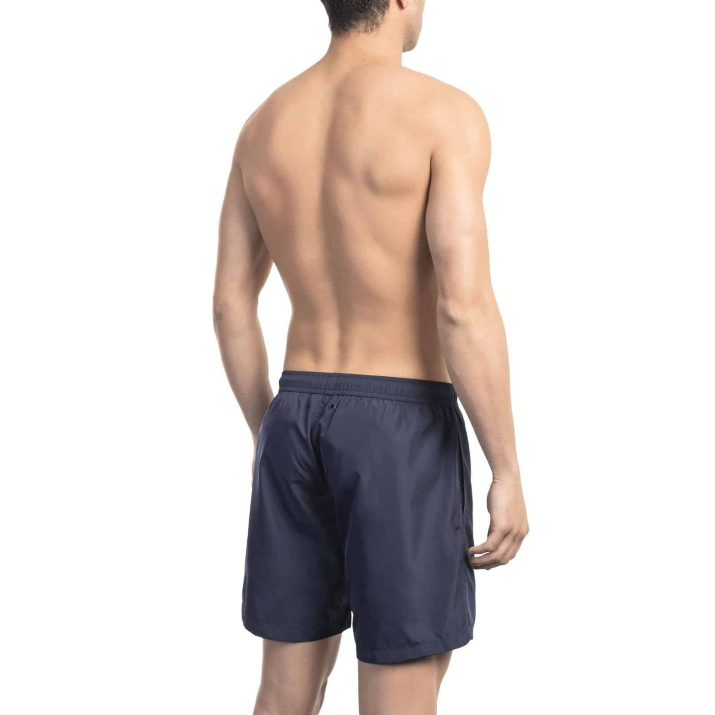 Bikkembergs Herren Beachwear Schwimmshorts – Einfarbig, Schwarz