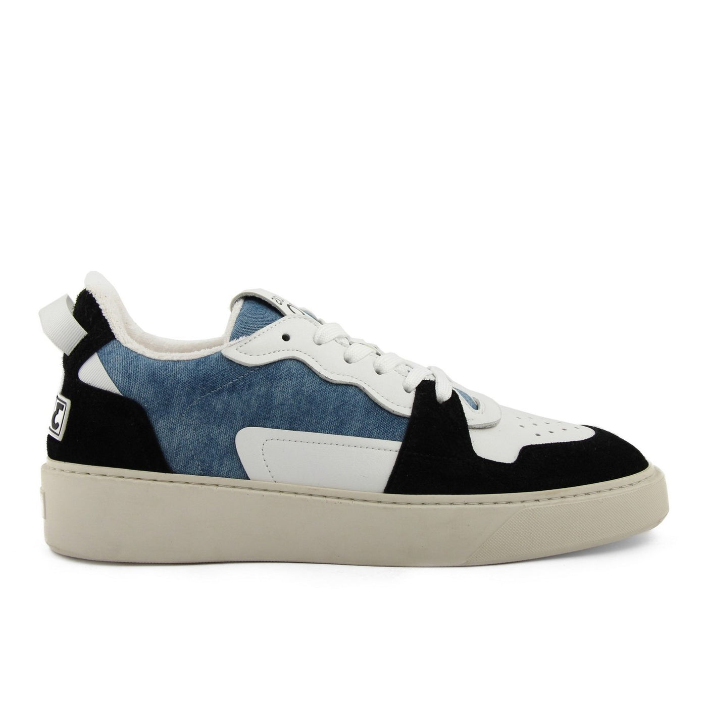 Blocks 79 Leder Sneakers für Herren - Designer Mode aus Italien in Schwarz