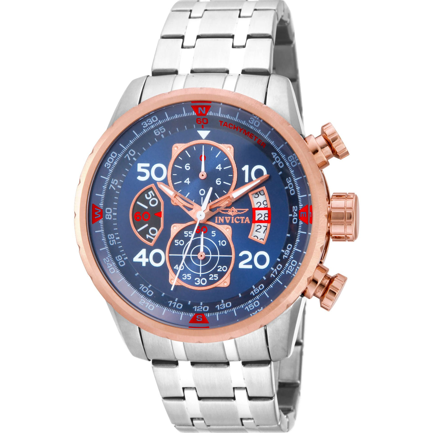 Invicta Herren Chronograph Uhr aus Edelstahl
