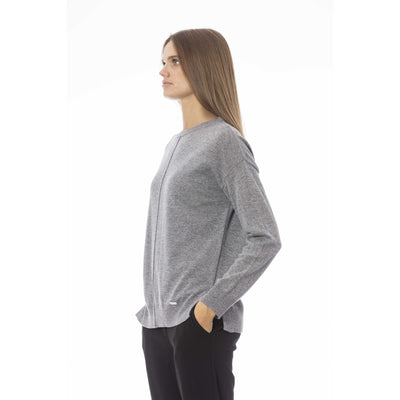 Baldinini Damen Pullover in Schwarz mit Logo