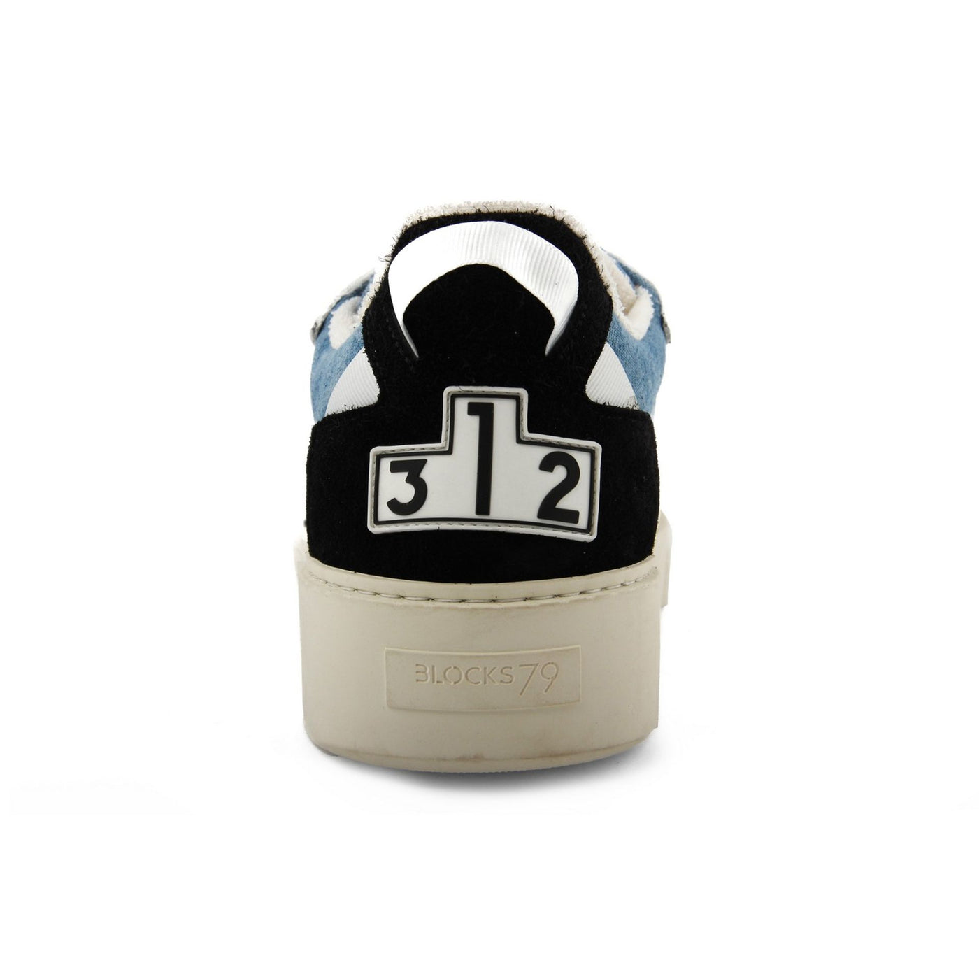 Blocks 79 Leder Sneakers für Herren - Designer Mode aus Italien in Schwarz