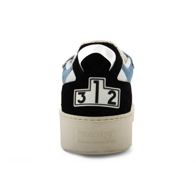 Blocks 79 Leder Sneakers für Herren - Designer Mode aus Italien in Schwarz