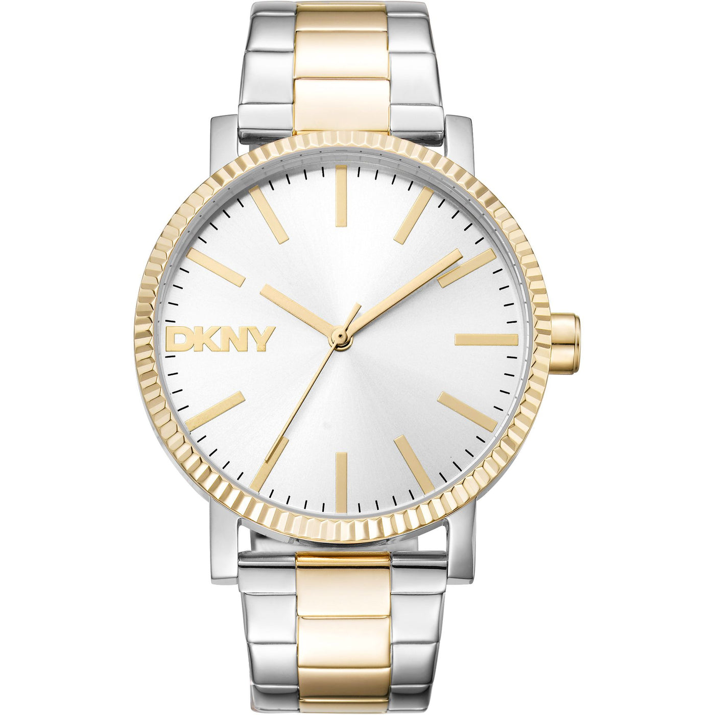 Dkny Damen Edelstahl Uhr mit Analog Ziffernblatt
