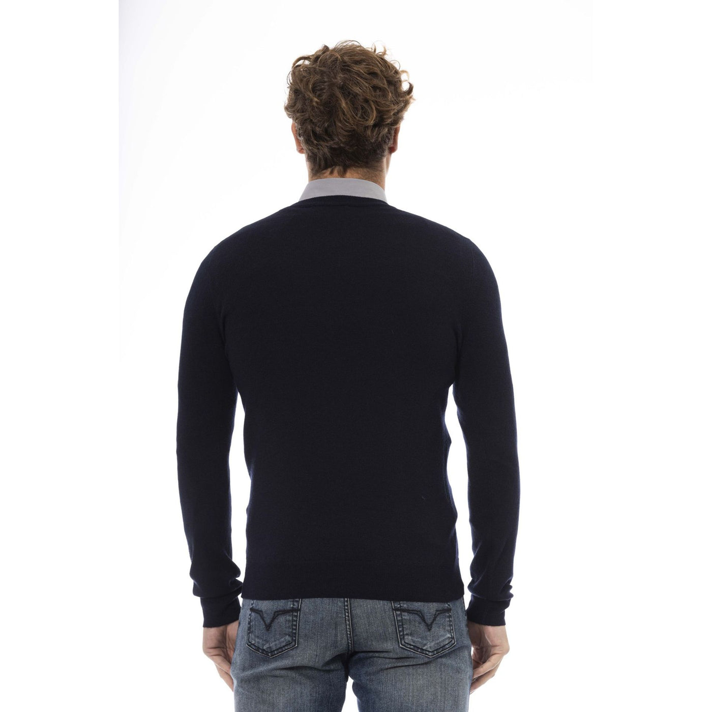 Baldinini Herren Pullover mit V-Ausschnitt