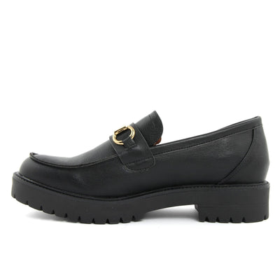 Fashion Attitude Damen Mokassins in Schwarz