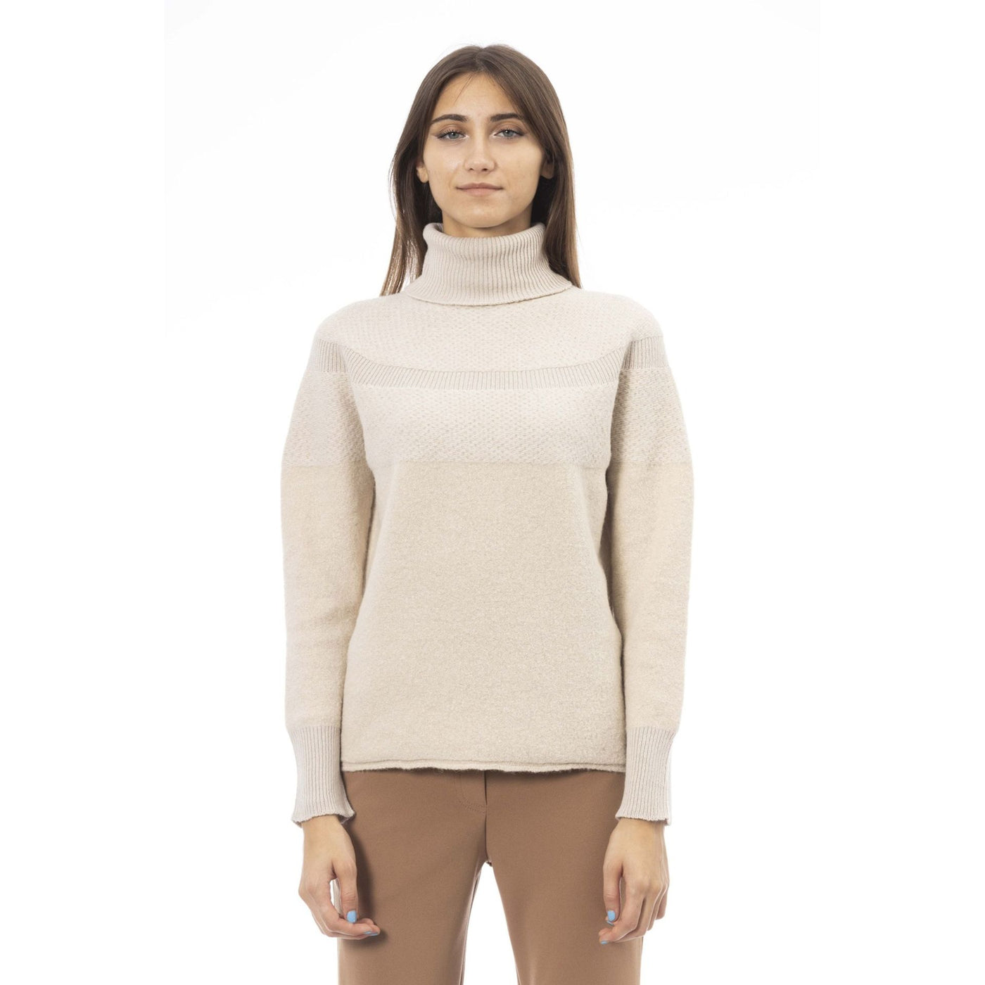Alpha Studio Damen Rollkragenpullover