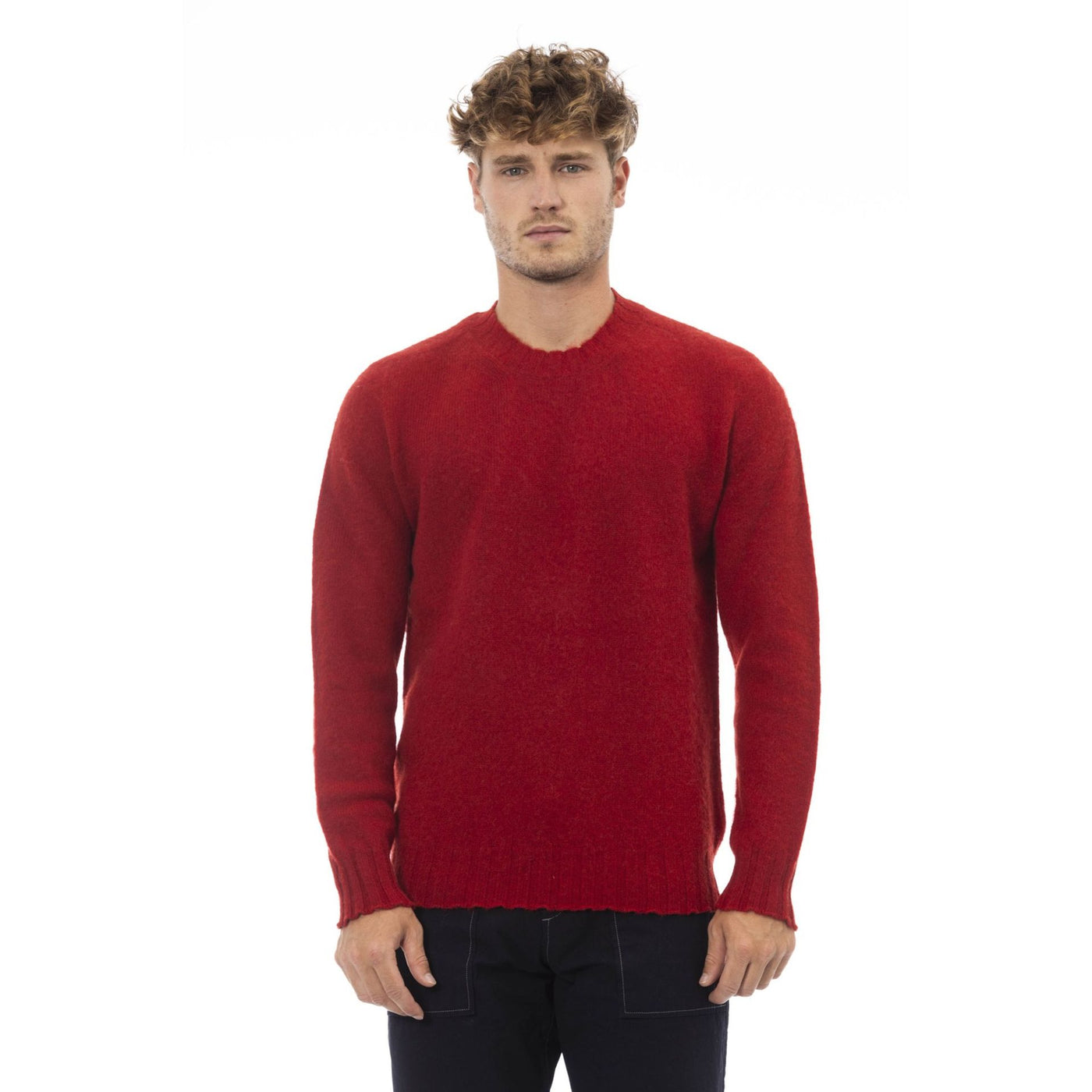 Alpha Studio Herren Pullover aus 100% Wolle