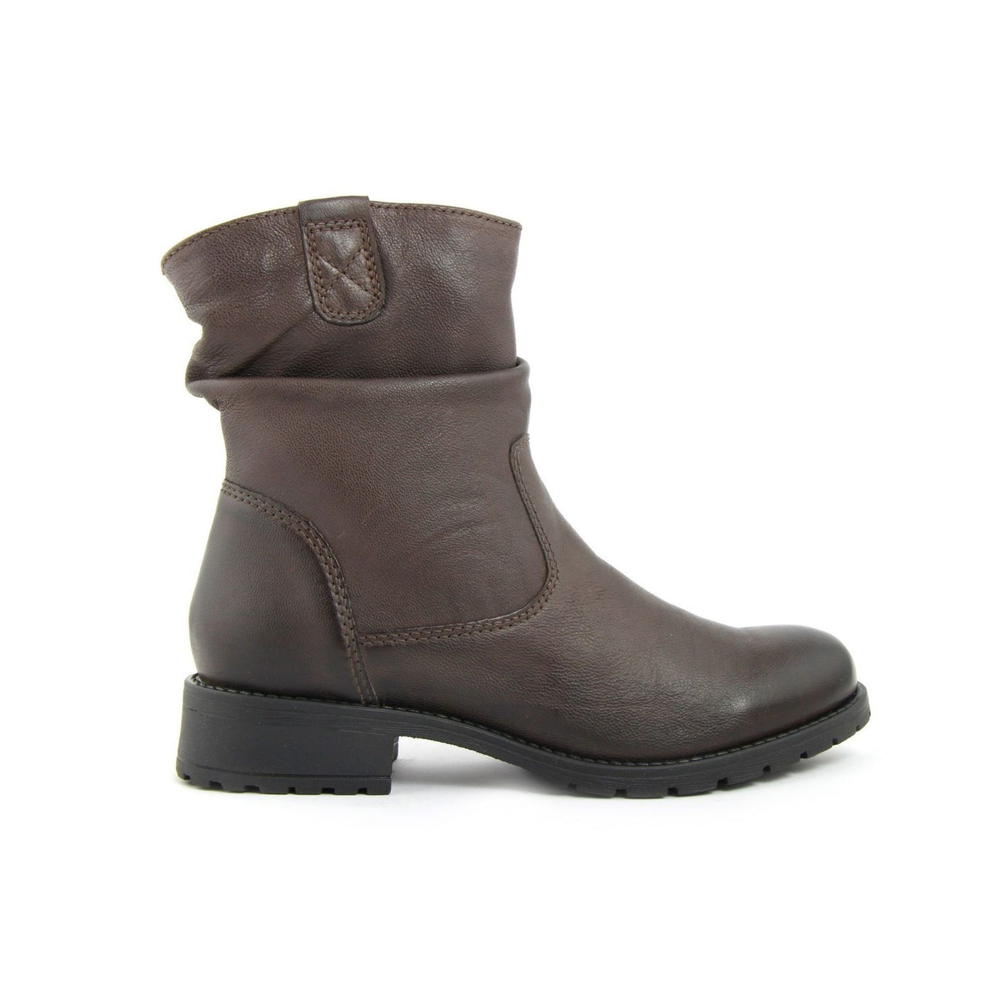 Italienische Designer Stiefeletten aus Leder – Schwarz