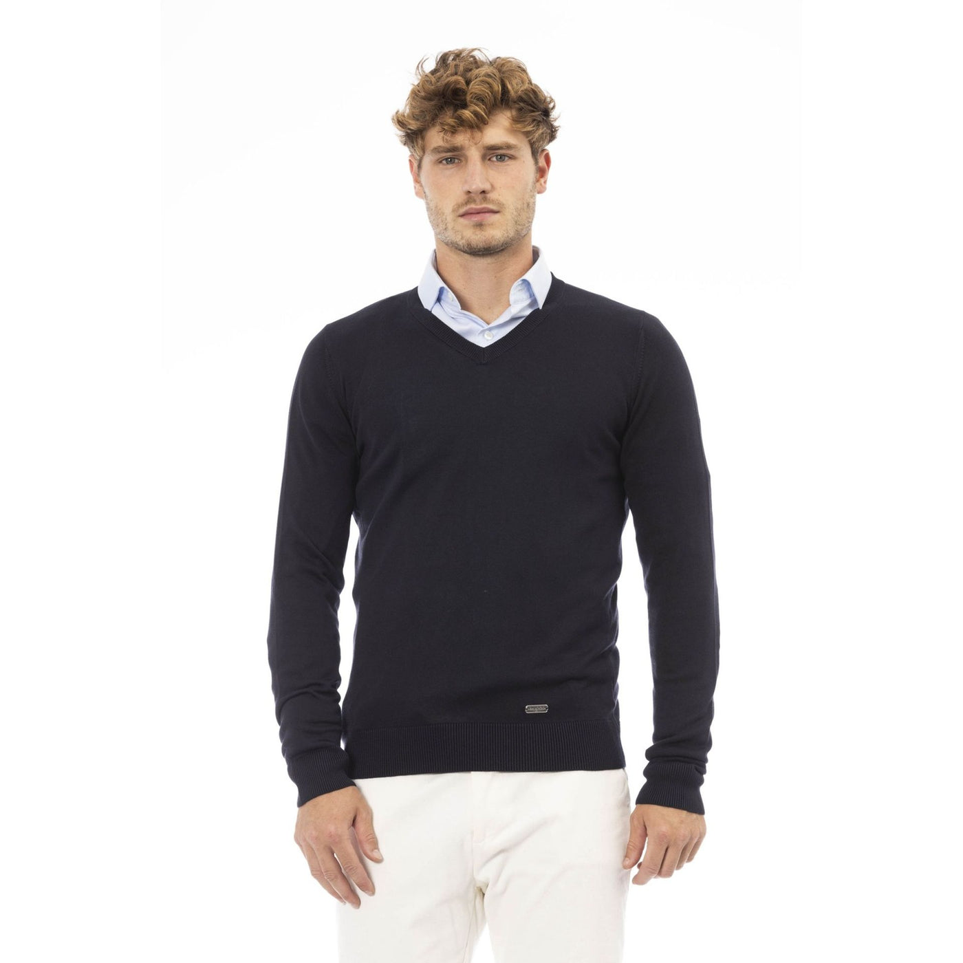 Baldinini Trend Pullover für Herren in Einfarbig Schwarz – Hochwertige Designer-Mode aus Italien