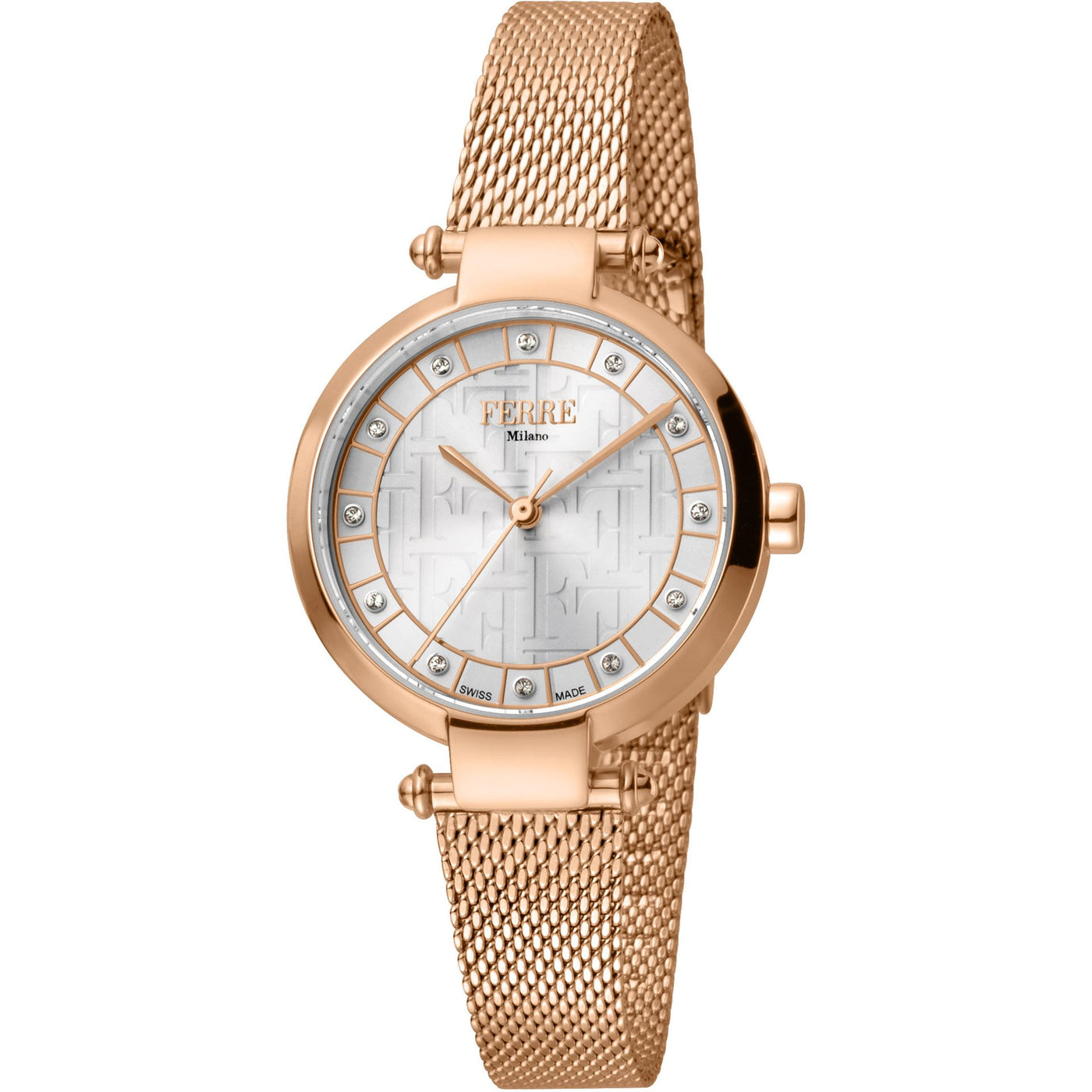 Ferrè Milano Damen Uhr - Elegante Edelstahl-Armbanduhr