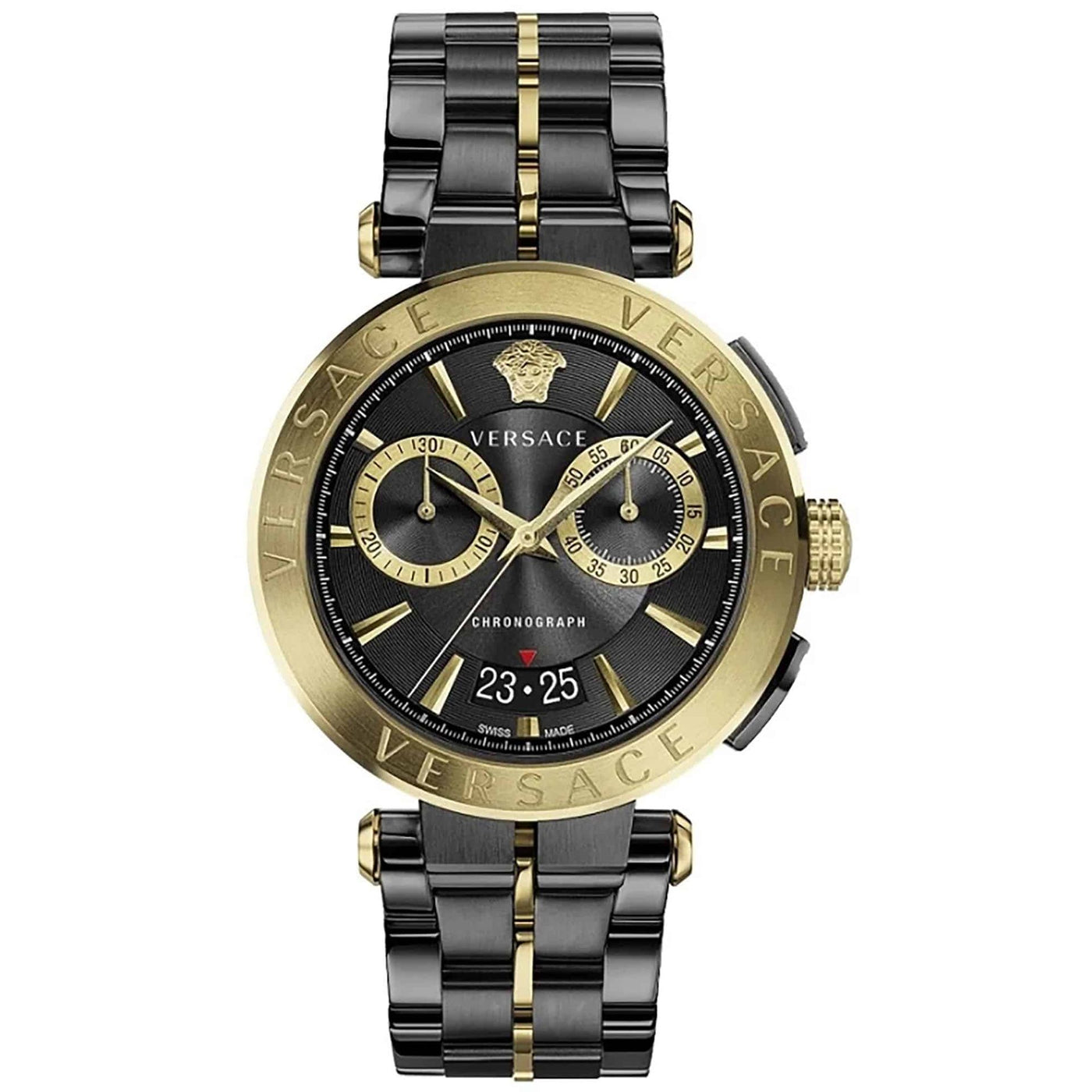 Versace Herren Uhr - Edelstahl Chronograph