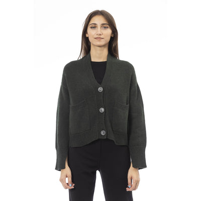 Alpha Studio Damen Pullover mit V-Ausschnitt