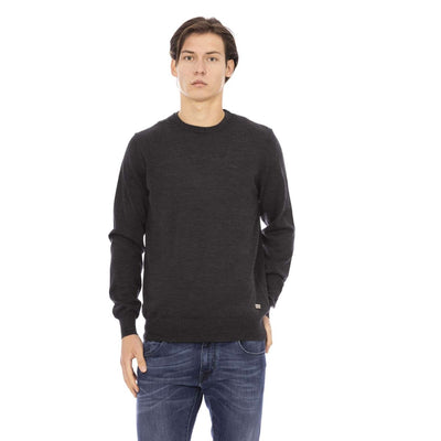 Baldinini Herren Pullover aus 100% Wolle - Einfarbig