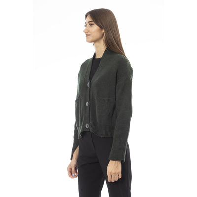 Alpha Studio Damen Pullover mit V-Ausschnitt