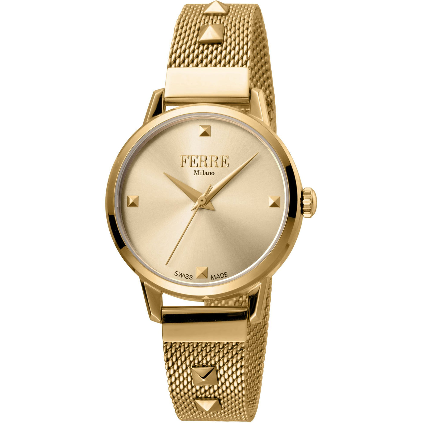 Ferrè Milano Damen Edelstahl Uhr - Elegante Designerzeitmesser