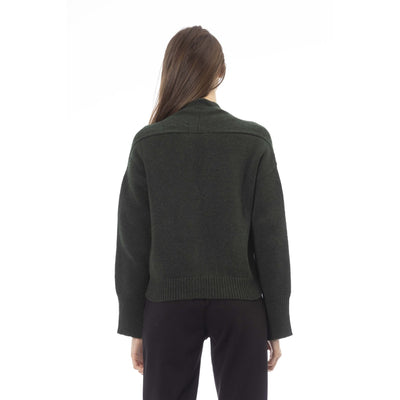 Alpha Studio Damen Pullover mit V-Ausschnitt