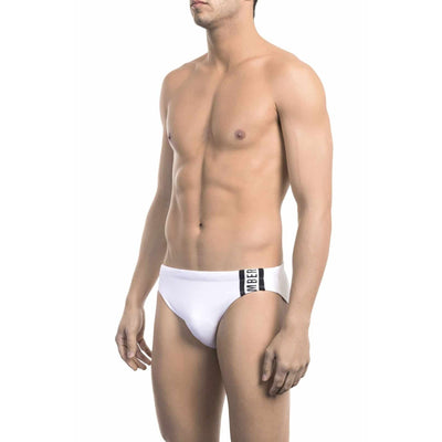 Bikkembergs Herren Einfarbige Strandmode Schwarz