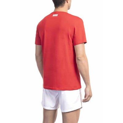 Bikkembergs Herren T-Shirt in Einfarbig – Designer Beachwear