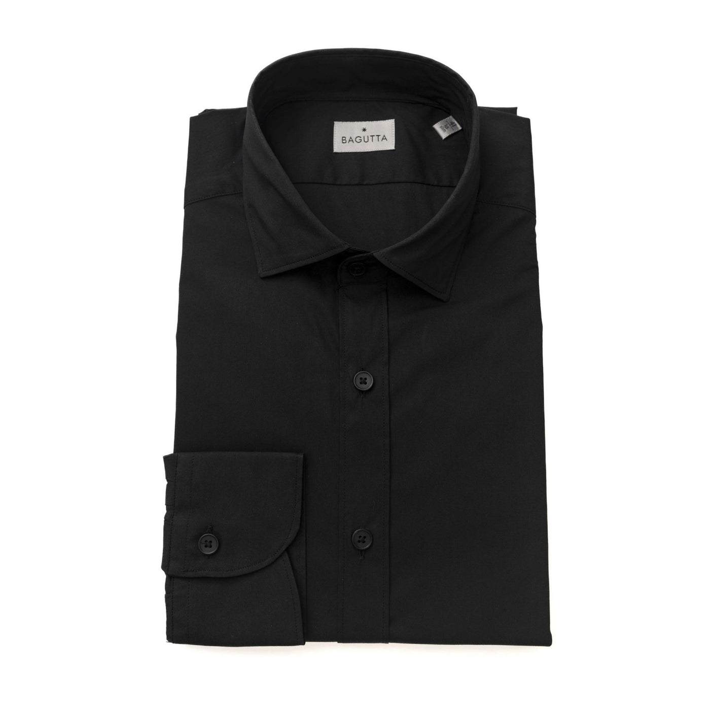 Bagutta Herren Hemd - Slim Fit, Knöpfe, Einfarbig