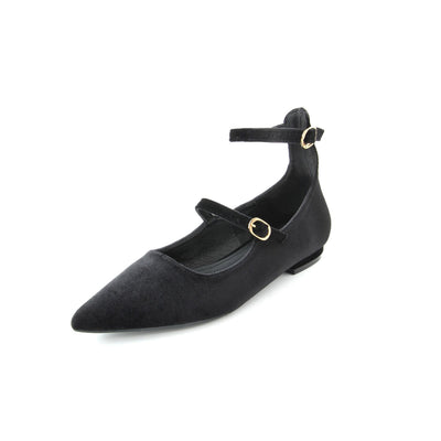 Fashion Attitude Ballerinas in Schwarz mit Knöchelriemen