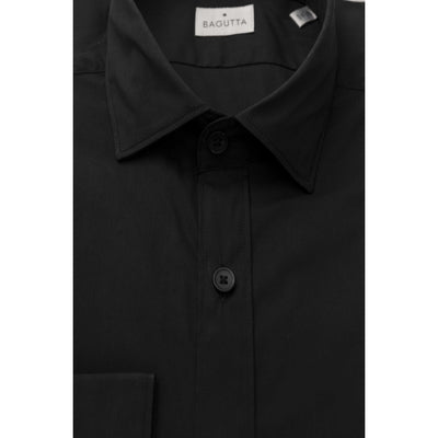 Bagutta Herren Hemd - Slim Fit, Knöpfe, Einfarbig