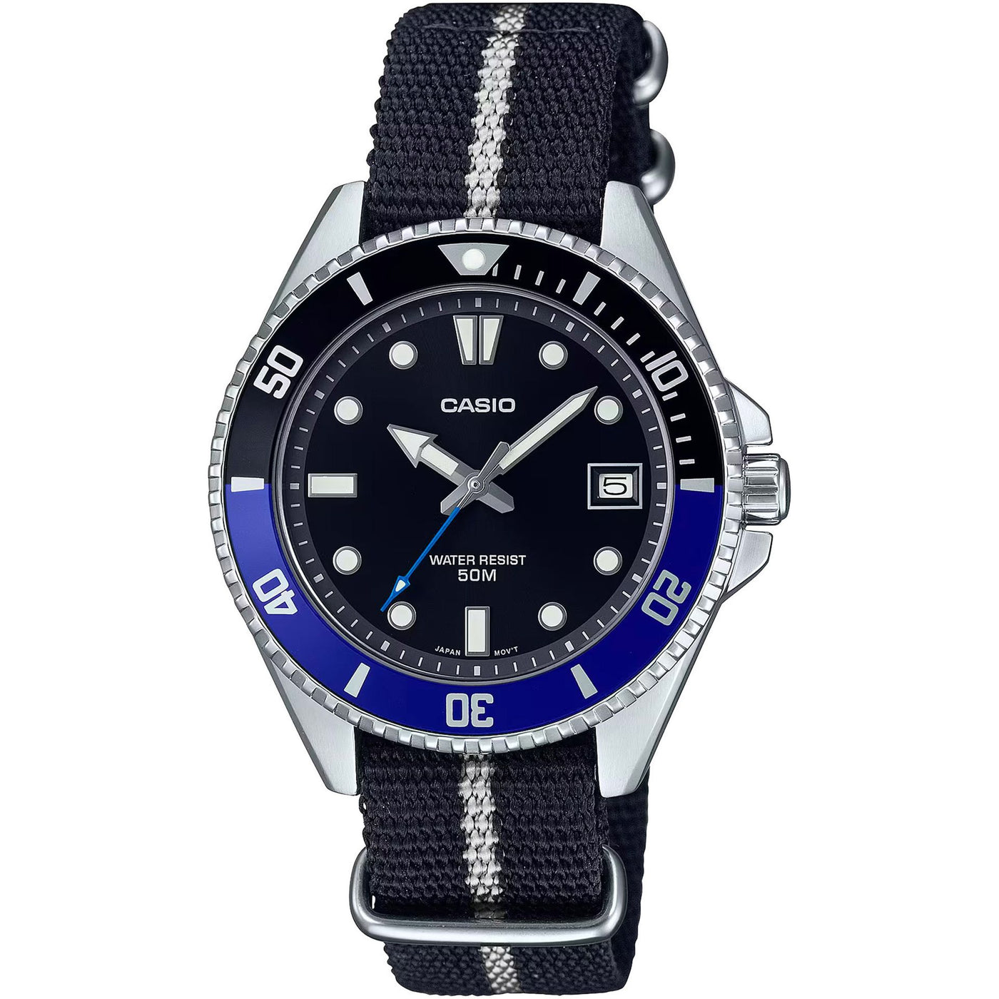 Casio Herren Armbanduhr aus Edelstahl mit Quarzwerk