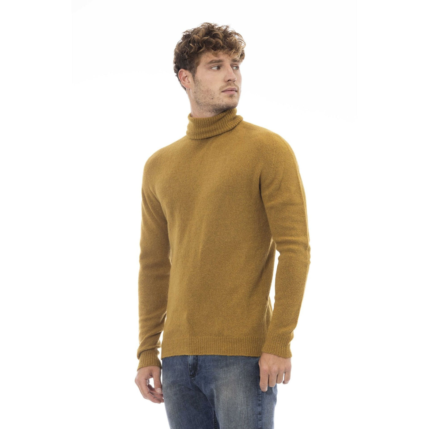 Alpha Studio Herren Pullover in Einfarbig Dunkelblau