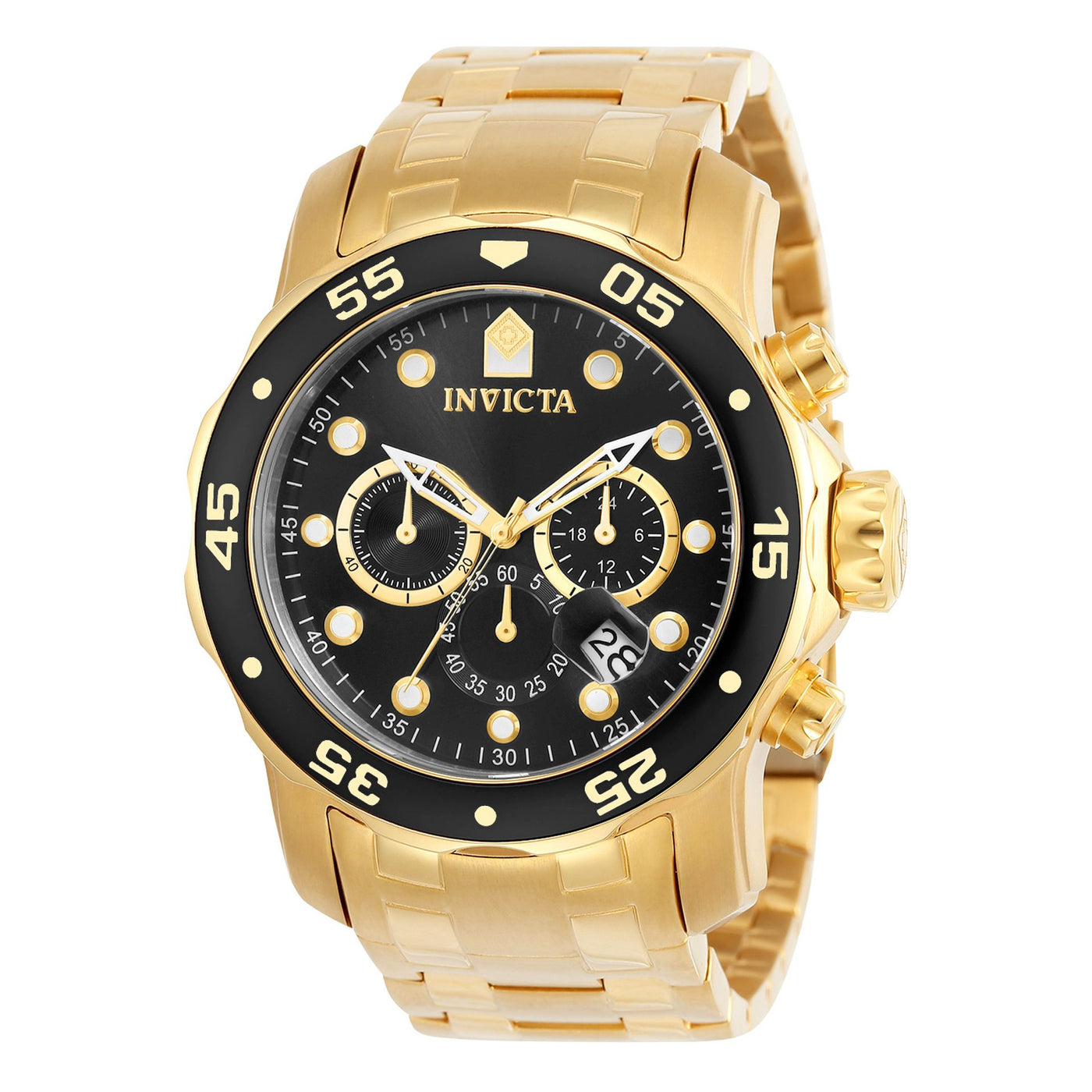 Invicta Herren Chronograph Uhr mit Edelstahlarmband