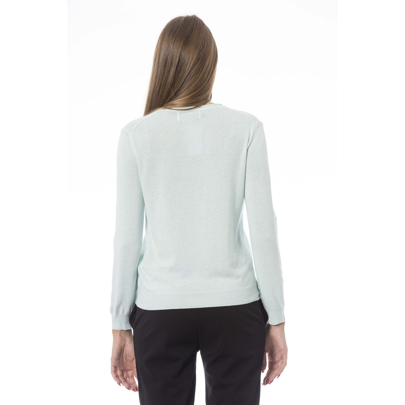 Baldinini V-Ausschnitt Pullover für Damen in Schwarz