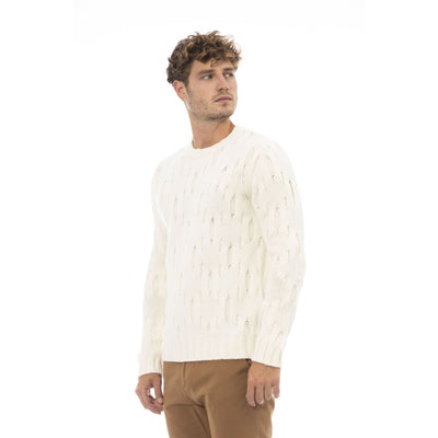 Alpha Studio Herren Pullover aus 100% Wolle in Grau