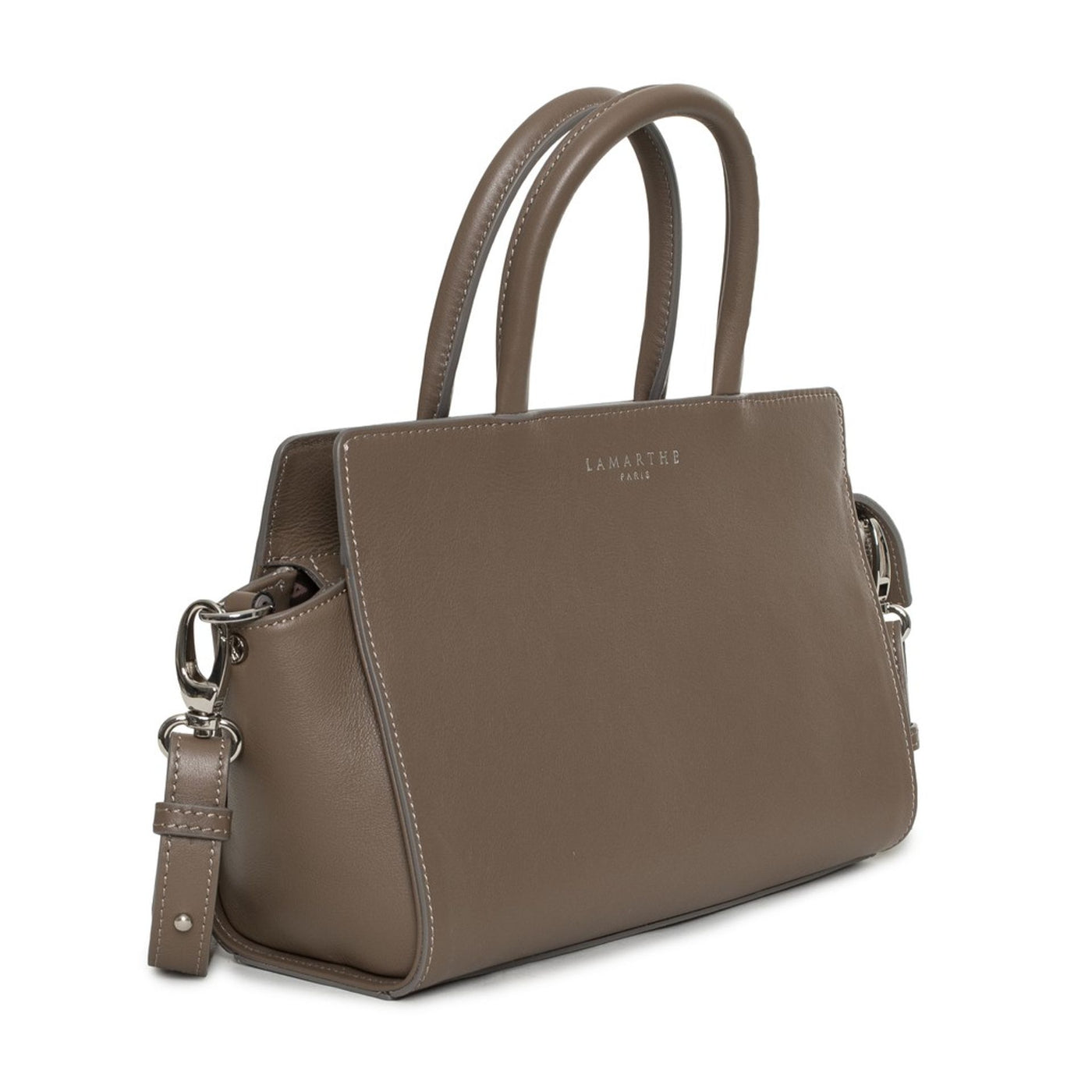 Lamarthe Leder Handtasche in Schwarz