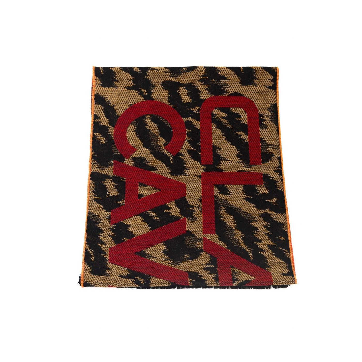 Cavalli Class Designer Schal in Schwarz und Gold