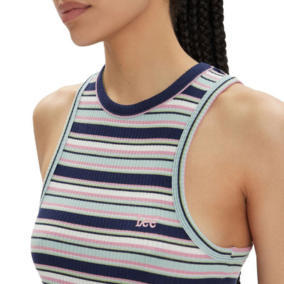 Lee Damen Top gestreift – Hochwertige Designer-Mode