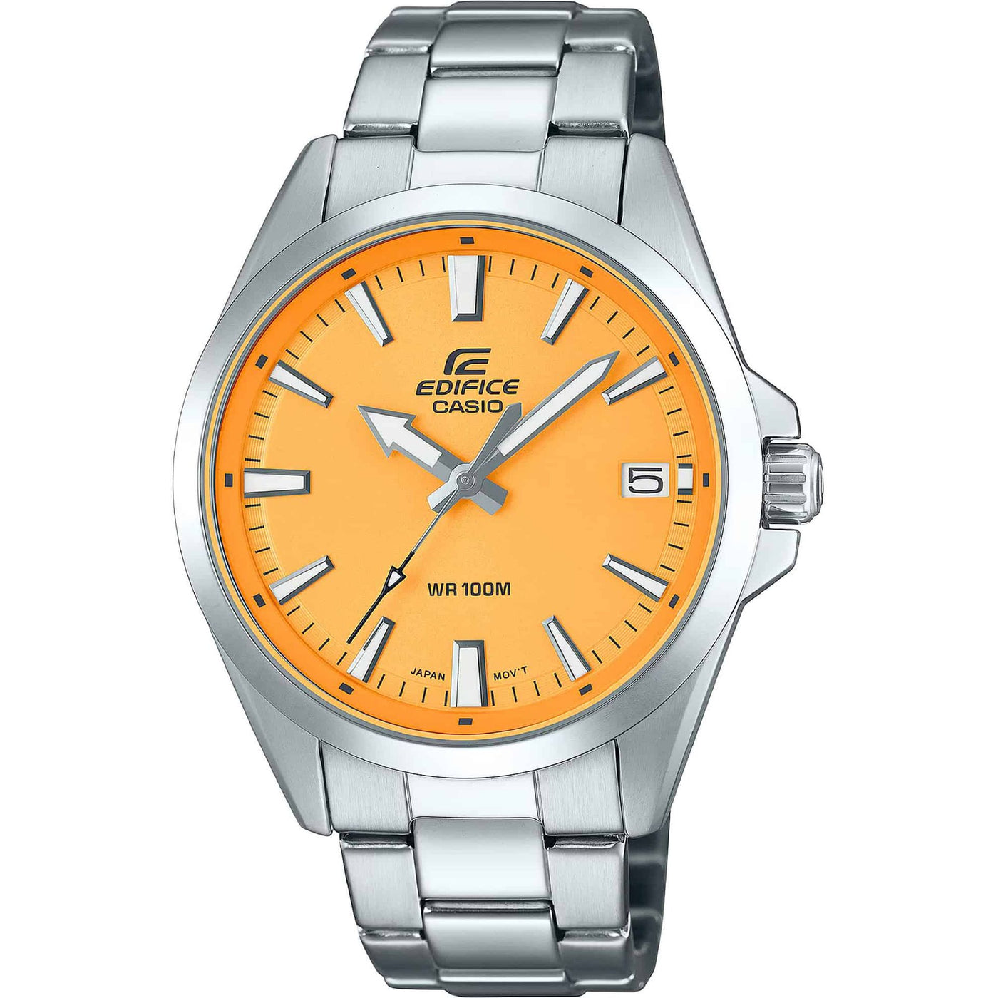 Casio Herren Edelstahl Uhr mit Datumsanzeige