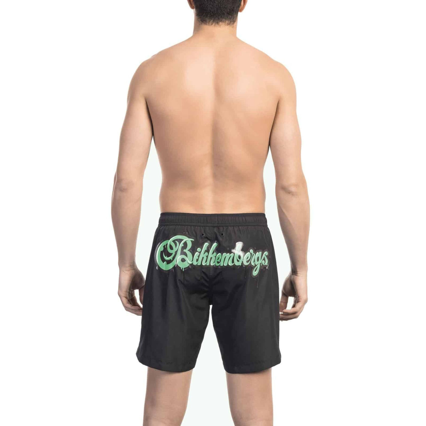 Bikkembergs Herren Beachwear Schwimmshorts in Schwarz