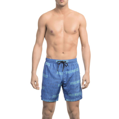 Bikkembergs Herren Badeanzug - Designer Swimwear in Blau