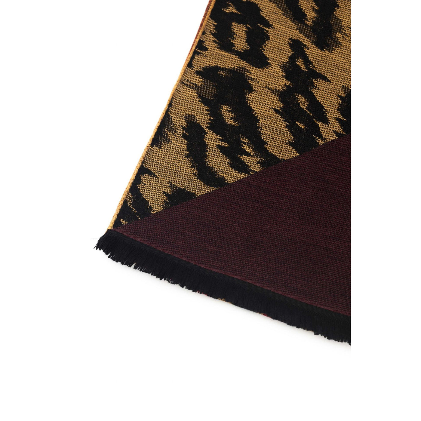 Cavalli Class Designer Schal in Schwarz und Gold