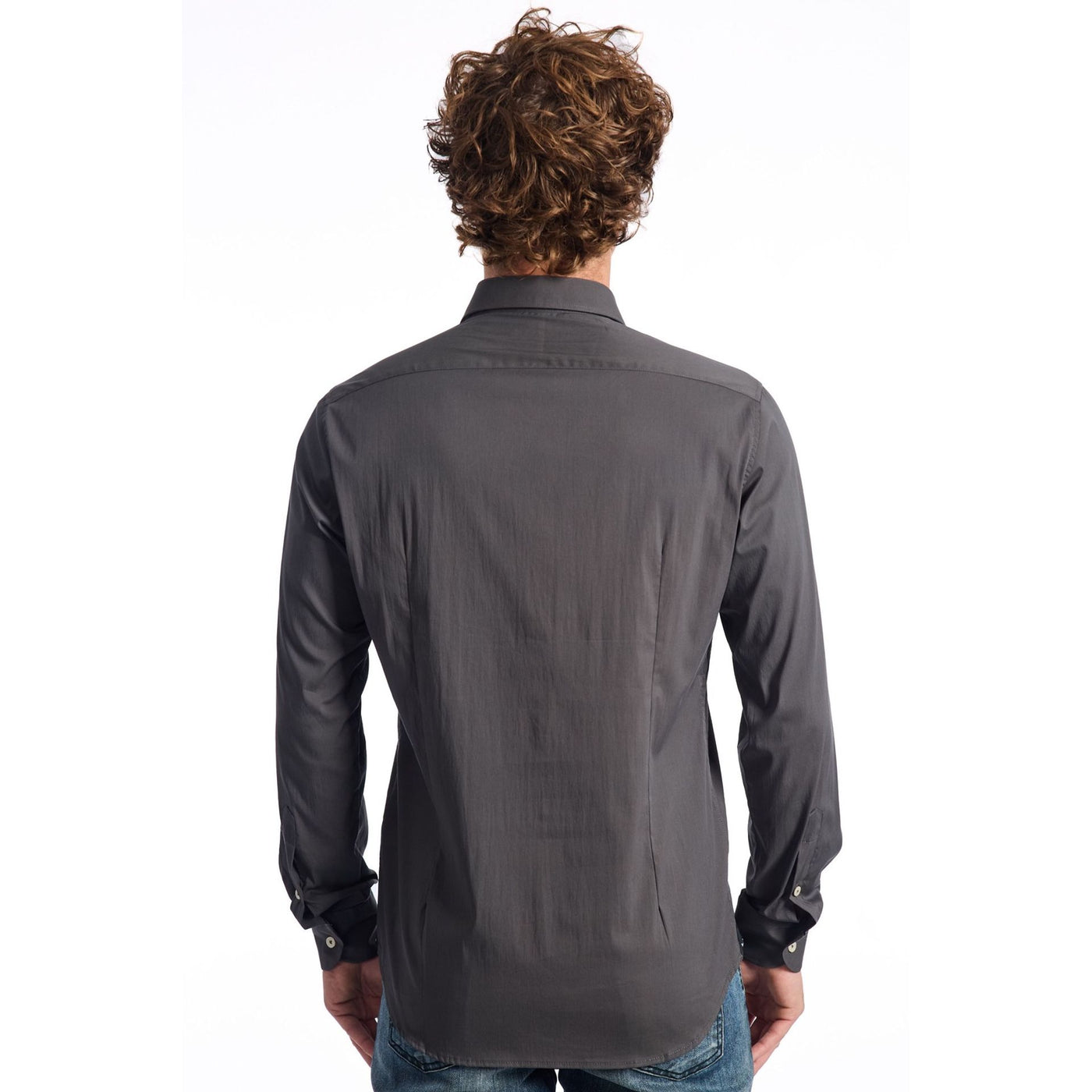 Baldinini Herren Hemd in Einfarbig - Italienisches Designerhemd mit Logo
