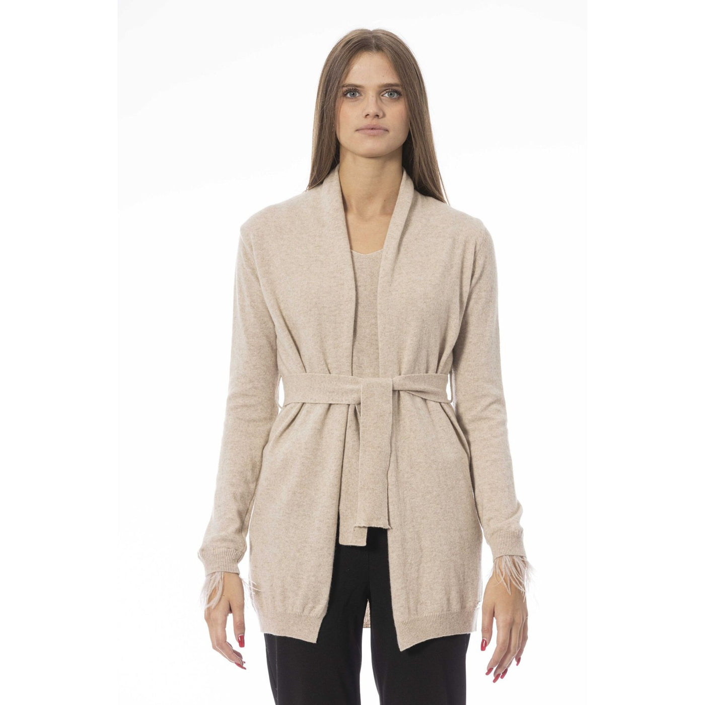Baldinini Damen Pullover aus Wolle in Schwarz